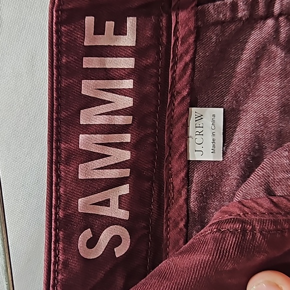 J.Crew, Sammie, Pants Sz 27, Cotton, Slacks, Dress Casual,Burgundy, Maroon - Picture 6 of 14